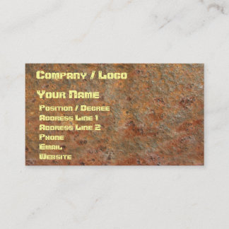 Rusty Business Card
