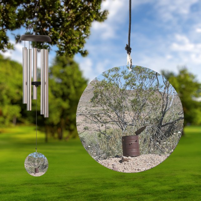Rusty Can with bullet holes Wind Chime (Outdoor)