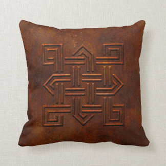 Rusty Celtic Knot Pillow