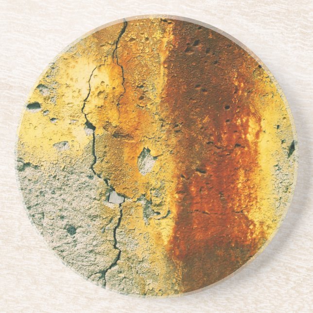 Rusty Concrete Urban Grunge Sandstone Coaster (Front)