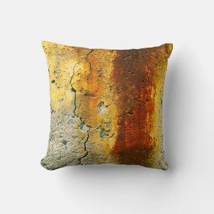 Rusty Concrete Urban Grunge Throw Pillow