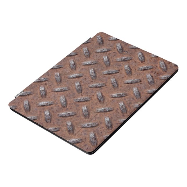 Rusty Diamond Plate Pattern iPad Pro Cover (Side)