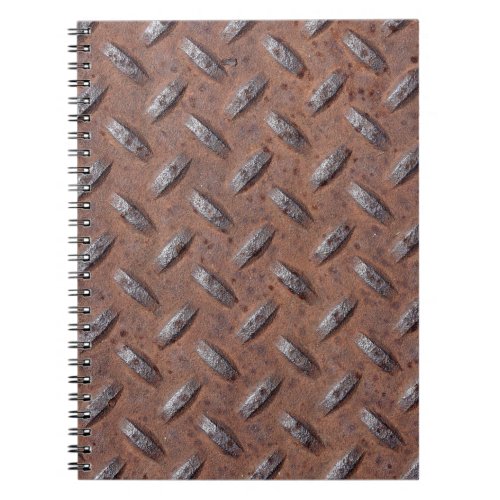 Rusty Diamond Plate Pattern Notebook