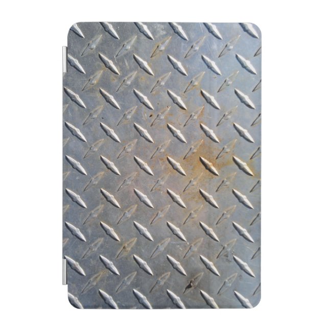 Rusty Diamond Plate Steel iPad Mini Cover (Front)