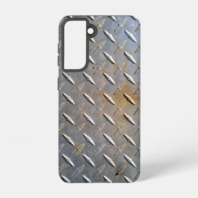 Rusty Diamond Plate Steel Samsung Galaxy Case (Back)