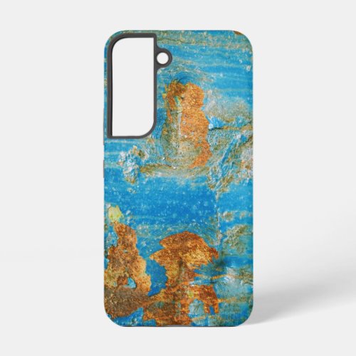 Rusty Distressed Blue Metal Samsung Galaxy S22 Case