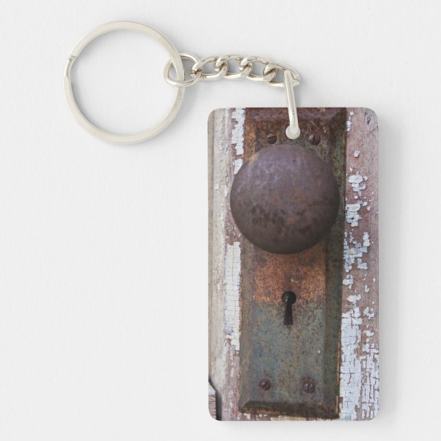 Rusty Doorknob Keychain (Front)