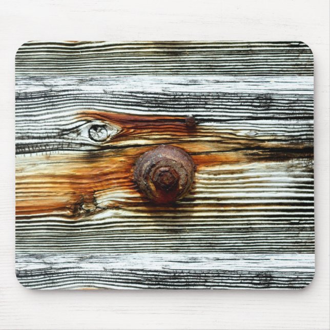 rusty driftwood boards mouse pad (Front)