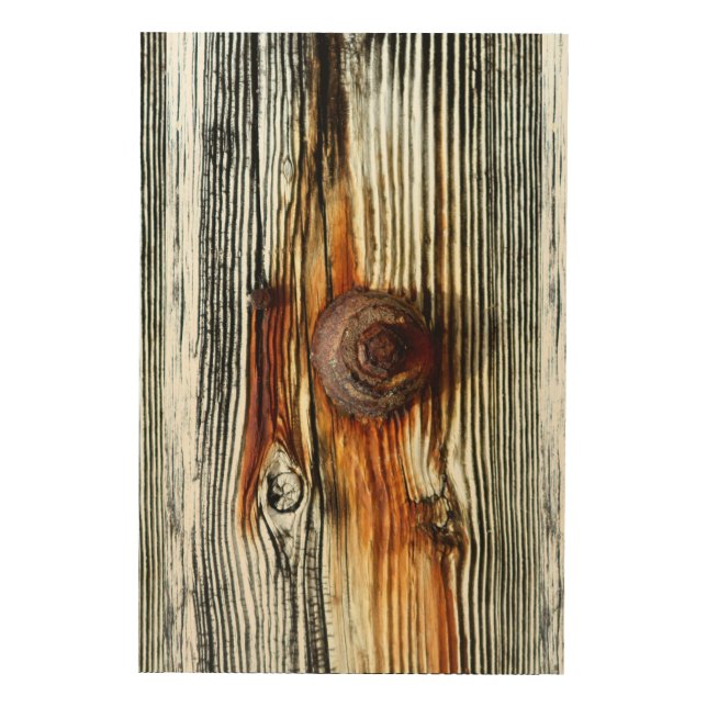 rusty driftwood dock board  wood wall art (Front)