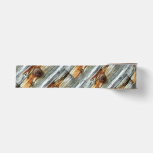 rusty driftwood dock boards grosgrain ribbon