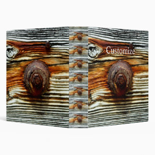 rusty driftwood grey board 3 ring binder