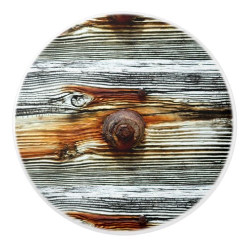 rusty driftwood Thunder_Cove Ceramic Knob