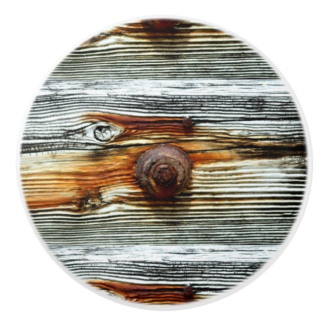 rusty driftwood Thunder_Cove Ceramic Knob (Front)