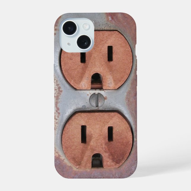 Rusty Electrical Outlet Iphone Case (Back)