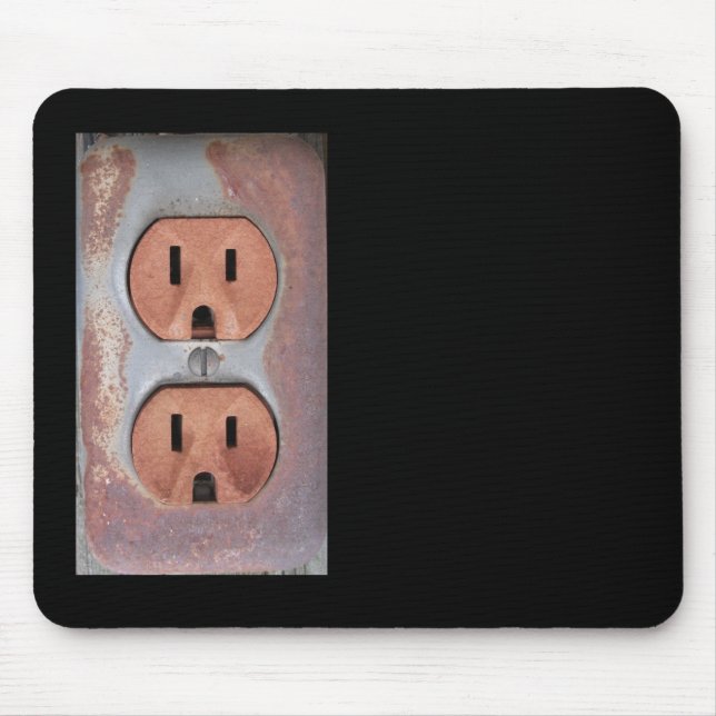 Rusty Electrical Outlet Mouse Pad (Front)