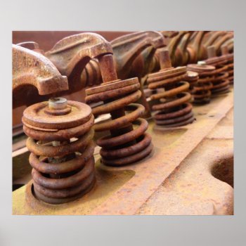 Rusty Engine Block Poster by CountryCorner at Zazzle