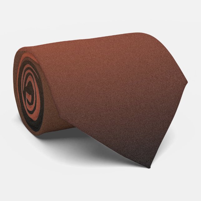 Rusty Fall Ombre Custom Necktie (Rolled)