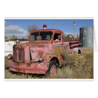 Rusty Fire Truck Cards