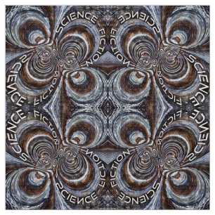 Rusty Fractal Science Fiction Fabric