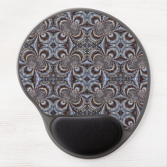 Rusty Fractal Science Fiction Gel Mouse Pad (Front)