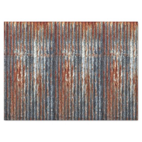 Rusty Galvanized steel Decoupage paper 