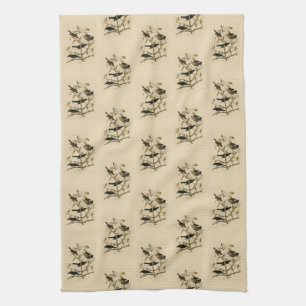 Rusty Grakle (Grackle) Audubon's Birds of America Kitchen Towel