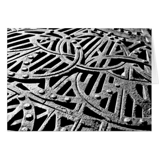 Rusty Grate in Gray Cards (Front Horizontal)