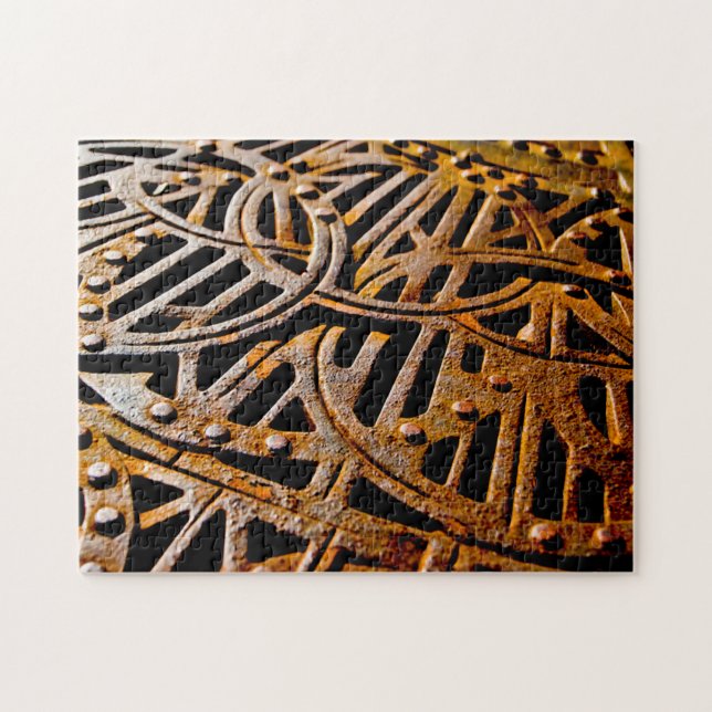 Rusty Grate Jigsaw Puzzle (Horizontal)