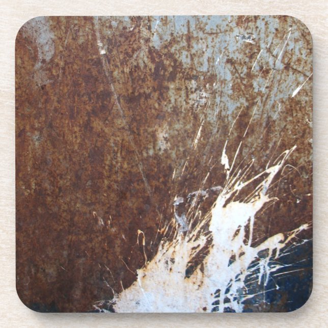 Rusty Grunge Drink Coaster (Front)