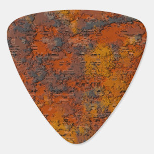 Rusty Heavy Metal Guitar Pick