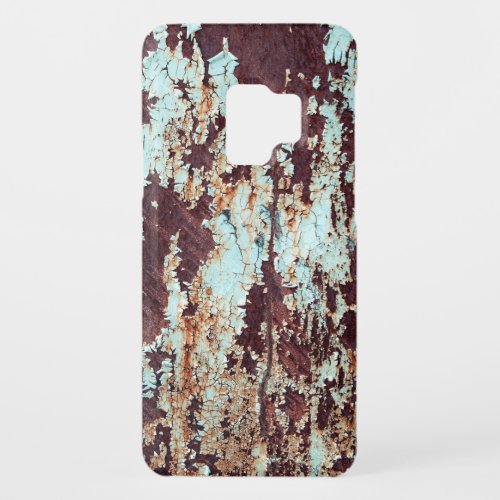 Rusty Iron Blue Peeling Texture Case_Mate Samsung Galaxy S9 Case