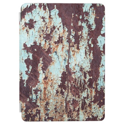 Rusty Iron Blue Peeling Texture iPad Air Cover