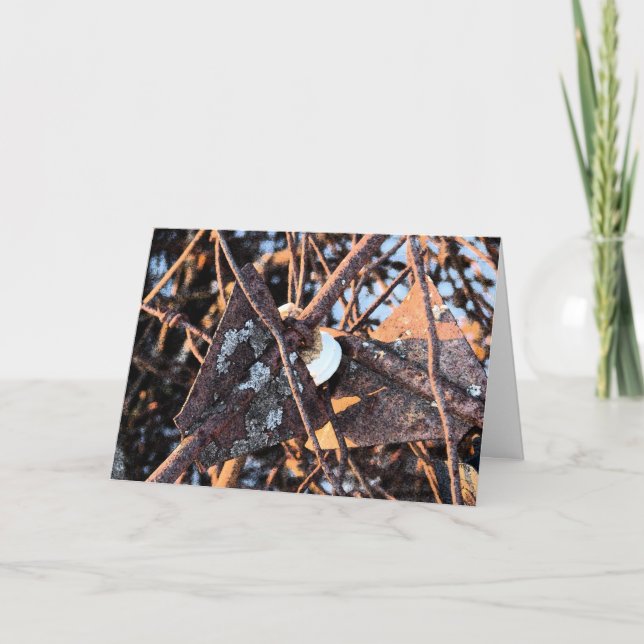 Rusty Junk Pile, Birthday Card (Front)