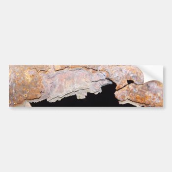 Rusty Junk Pipe Textured Rust Bumper Sticker by CountryCorner at Zazzle