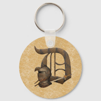 Rusty Knights Initial D Keychain