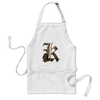 Rusty Knights Initial K Adult Apron