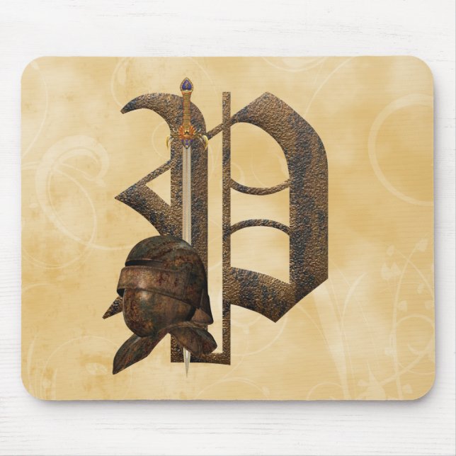 Rusty Knights Initial P Mouse Pad (Front)