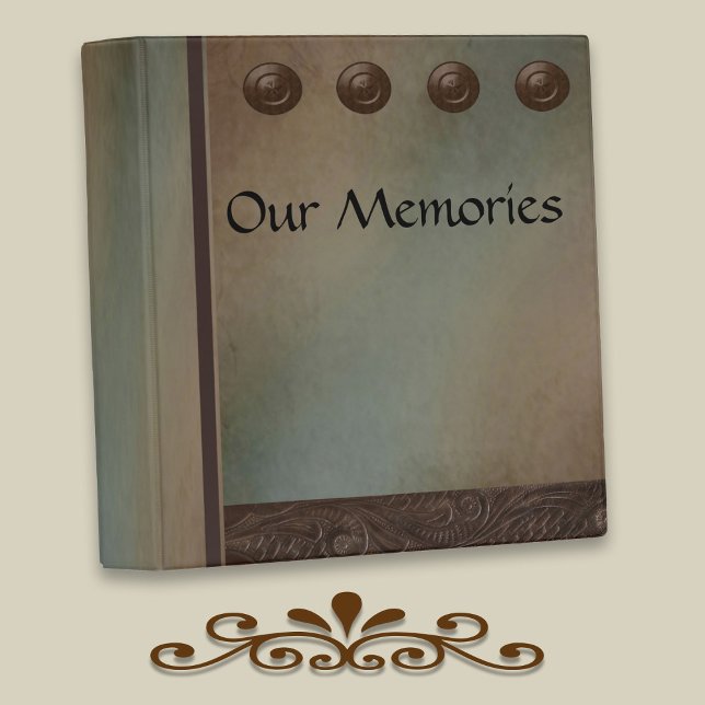 Rusty Leather and Grunge 3 Ring Binder (Creator Uploaded)