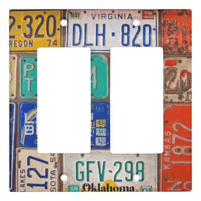 Rusty License Plate Collection (Front)