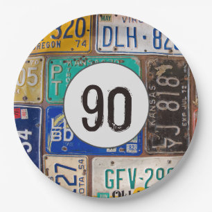 Rusty License Plates 90th Birthday