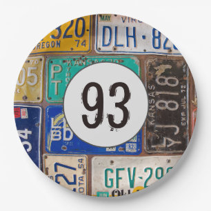 Rusty License Plates 93rd Birthday