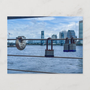 Rusty Love Locks  Postcard