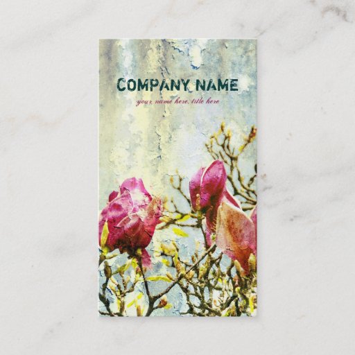 Customizable Rusty Magnolia  - Business Card