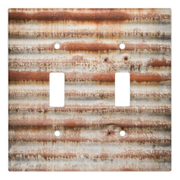Rusty Metal Background Light Switch Cover