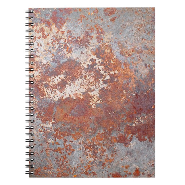 Rusty metal background notebook (Front)
