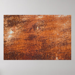 Rusty metal background poster