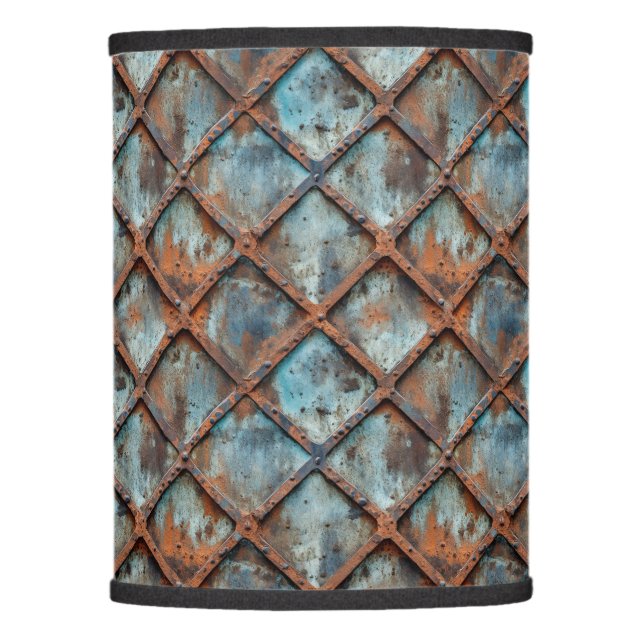 Rusty Metal Lamp Shade (Front)