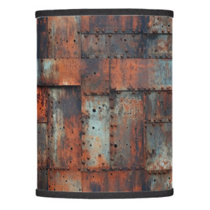 Rusty Metal Lamp Shade