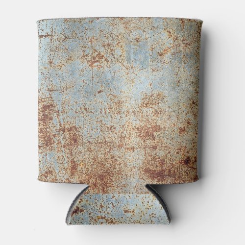 Rusty metal panel textured background can cooler