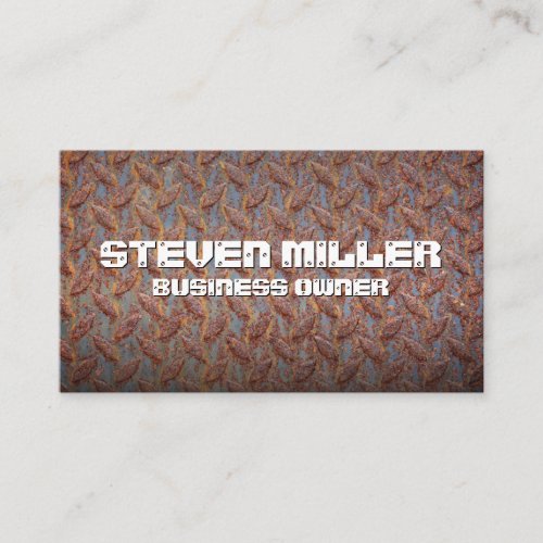 Rusty Metal Pattern Background Business Card